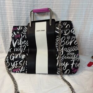 Sassy Jones Lori Black and White Women's Bag